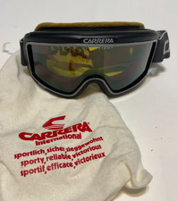 CARRERA Ultrasight * Ski Snowboard Goggles * Black & Gray * 90s Vintage