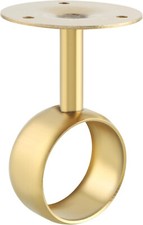 4PACK 51mm 2''Dia Gold Finish Stainless Curtain Rod Holder Bracket Wall Mounted