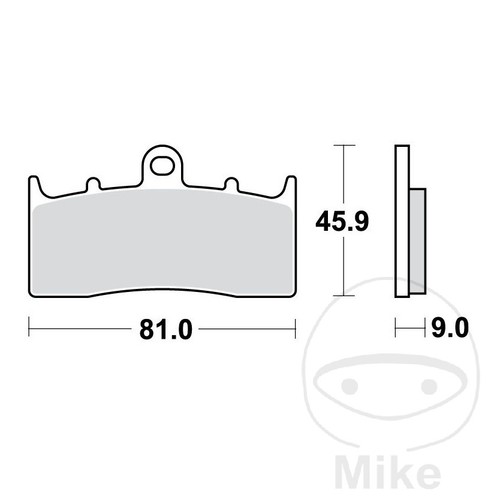 Trw sintered front brake pads - sintered,