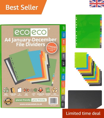 Eco friendly monthly file - a4,