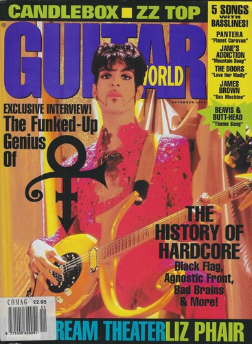 Prince guitar world magazine - prince,