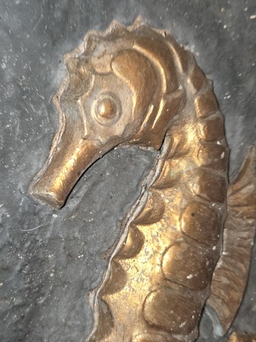 Vintage nautical seahorse wall - seahorse,