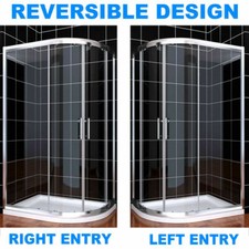 Quadrant Shower Enclosure And Tray Walk In Corner Cubicle 6mm Glass Screen Door