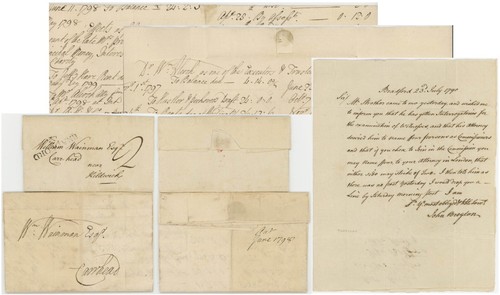 1790 1798 letters - +, to