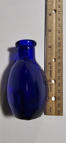 Vintage blown art glass - glass, bottle