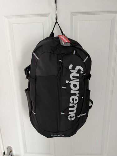 Supreme black white backpack - supreme,