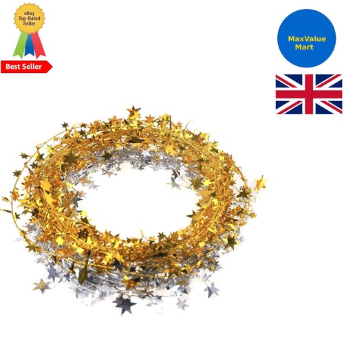 50ft star shaped tinsel - 50ft,