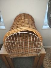 Vintage Wicker Cat Basket Pet