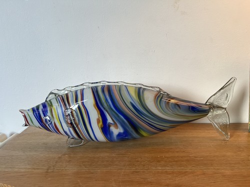 Large retro murano style glass - large,