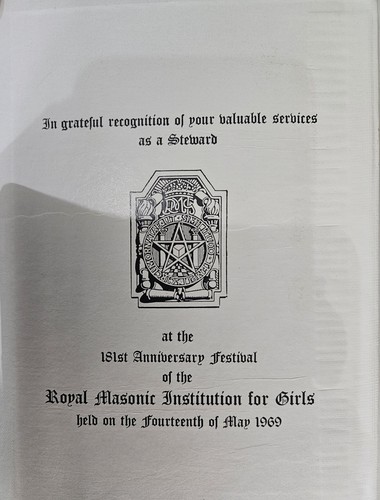 Rare royal masonic institution - royal,