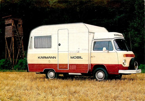 Antique auto karmann camper - antique, auto,