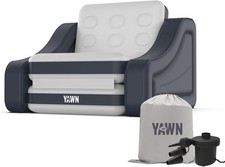 YAWN AIR Inflatable Chair Bed with Electric Pump Converts to Single Bed Mattress