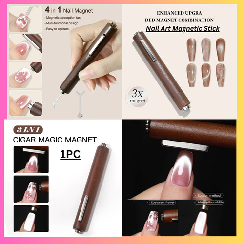 Cat eye magnet nail - 3,