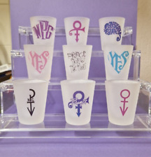 Prince inspired printed frosted shot glass