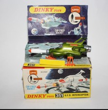 Dinky 351 UFO Interceptor, Mint in Poor/Fair Original Box