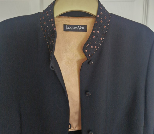 Jacques vert black beaded long - black,