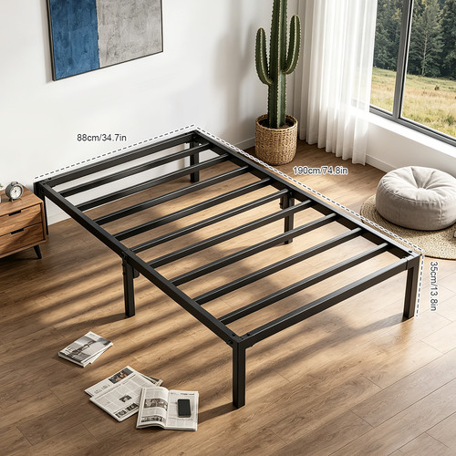 Strong single bed 3ft metal - strong,