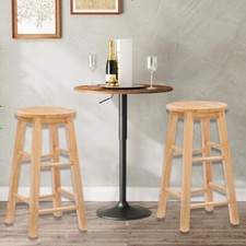 High Wooden Bar Stool Kitchen Stools Chairs Seats Footrest Round Bench 