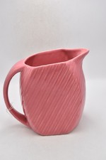 Vintage Shorter & Son Bright Pink Art Deco Jug – 20cm