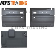 Defender 90 1987-2002 Interior Door Card Trim Set 3 Dark Grey Manual Windows
