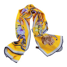 100% Pure Mulberry Silk Extra Large Handmade Silk Scarf-43×43" Square Silk Scarf