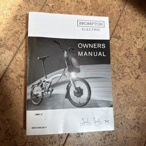 Brompton electric folding bike - folding,