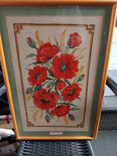 Framed piece needlework - framed,