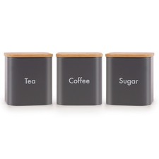 Set of 3 Airtight Tea Coffee &