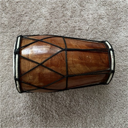 African wooden drum - african,