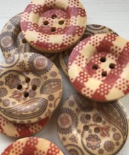 8 large round brown / tan