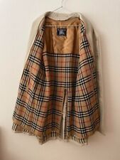 Burberry Bal collar coat with liner Size L Nova Check Authentic Men's