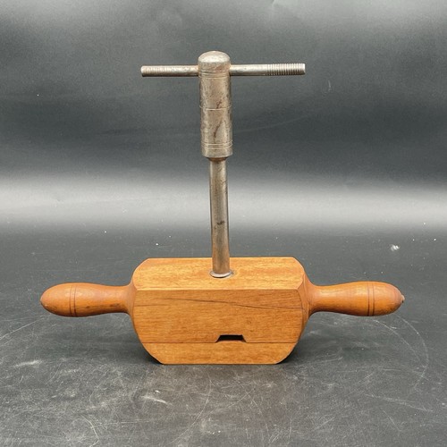 Antique wood dowel - antique, threading
