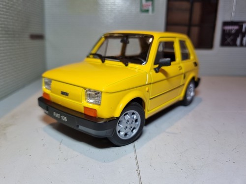 Fiat 126 yellow 1972 - yellow, scale