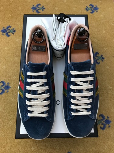 Gucci ace velvet - velvet, blue