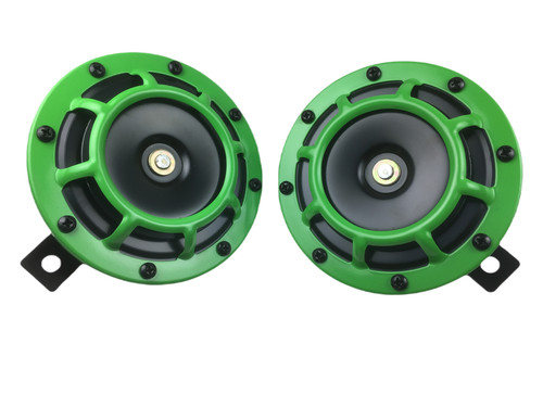 Green duel grill horn honda - green,
