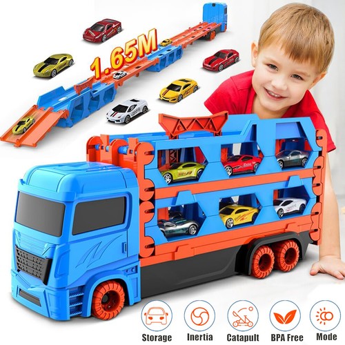 Transport truck toy - truck, cars