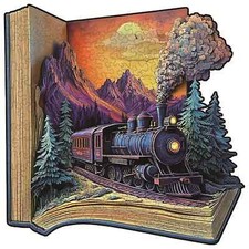 Wooden Jigsaw Puzzle Harry Potter Hogwarts Express Mechanical Train Adults Gift
