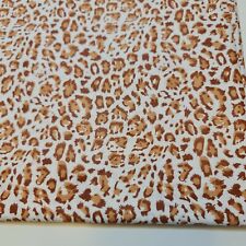 100% Cotton Poplin Leopard Animal Print Dress Craft Material Fabric By Meter 44"