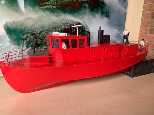 Model fully working fire - fire, boat
