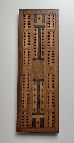 Wooden inlaid crib cribbage - inlaid,