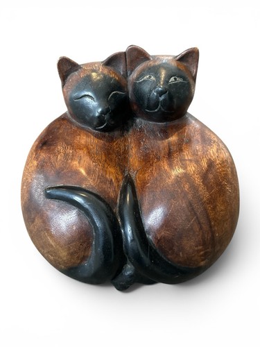Vintage large carved wooden - vintage,