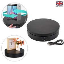 360° Electric Rotating Turntable Display Stand Jewelry Photography Show Holder