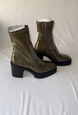 Aldo Upstage Size UK 4.5 / 37.5 Women’s Khaki Green Ankle Sock Boots Shoes