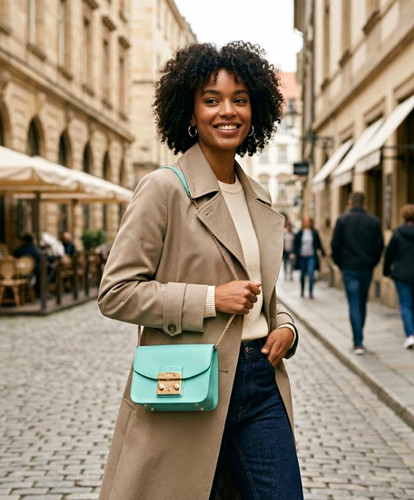 Furla water blue pebbled - blue,