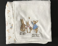 Peter Rabbit And Friends  Beatrix potter  Baby Cream Soft  Blanket