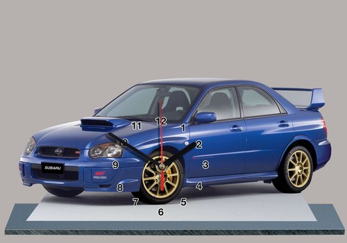 Model cars subaru blue 02 - model,