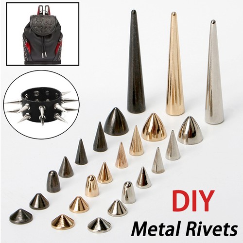 Metal studs rivet bullet spike - metal,