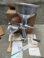 Vintage Canning SQUEEZO STRAINER 101 Garden Way All Metal Tomato Sauce Fruit Jam