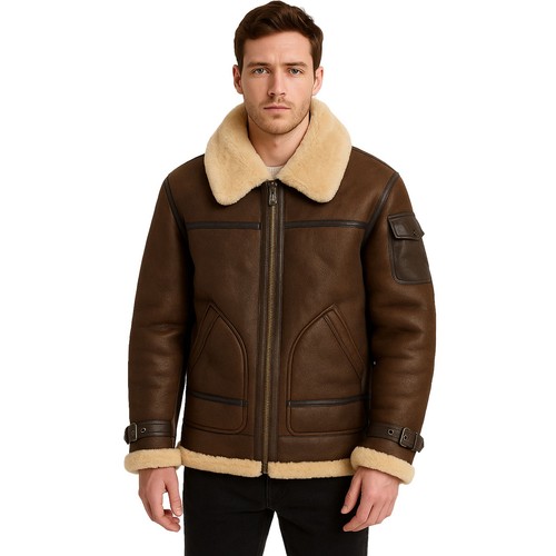 Men raf aviator jacket - raf, b3