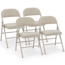 4 Pack Folding Chairs Padded